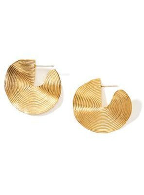 Crushed Semi-Lune Dhokra Studs