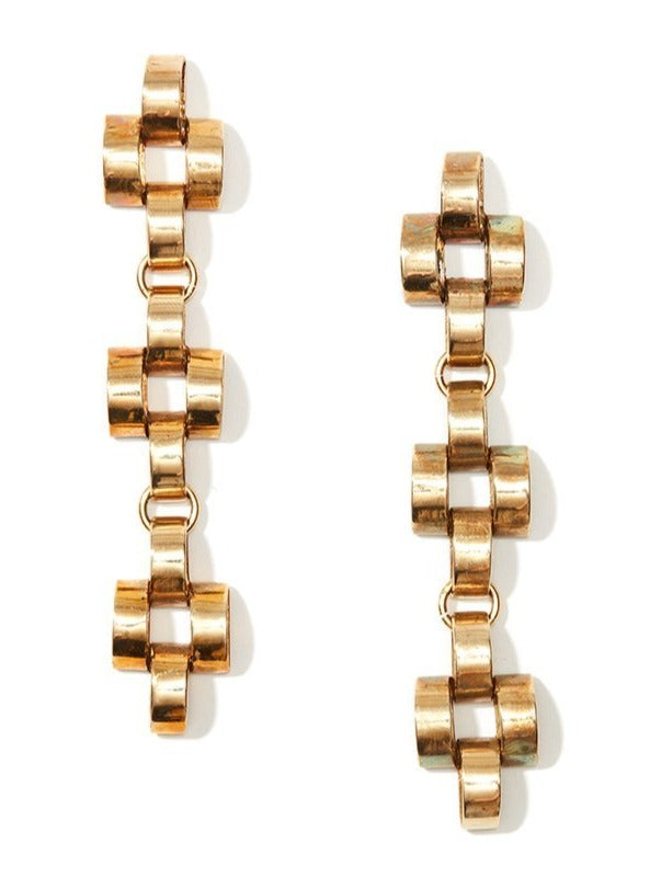 Satin Solid Swaying Drop Earrings