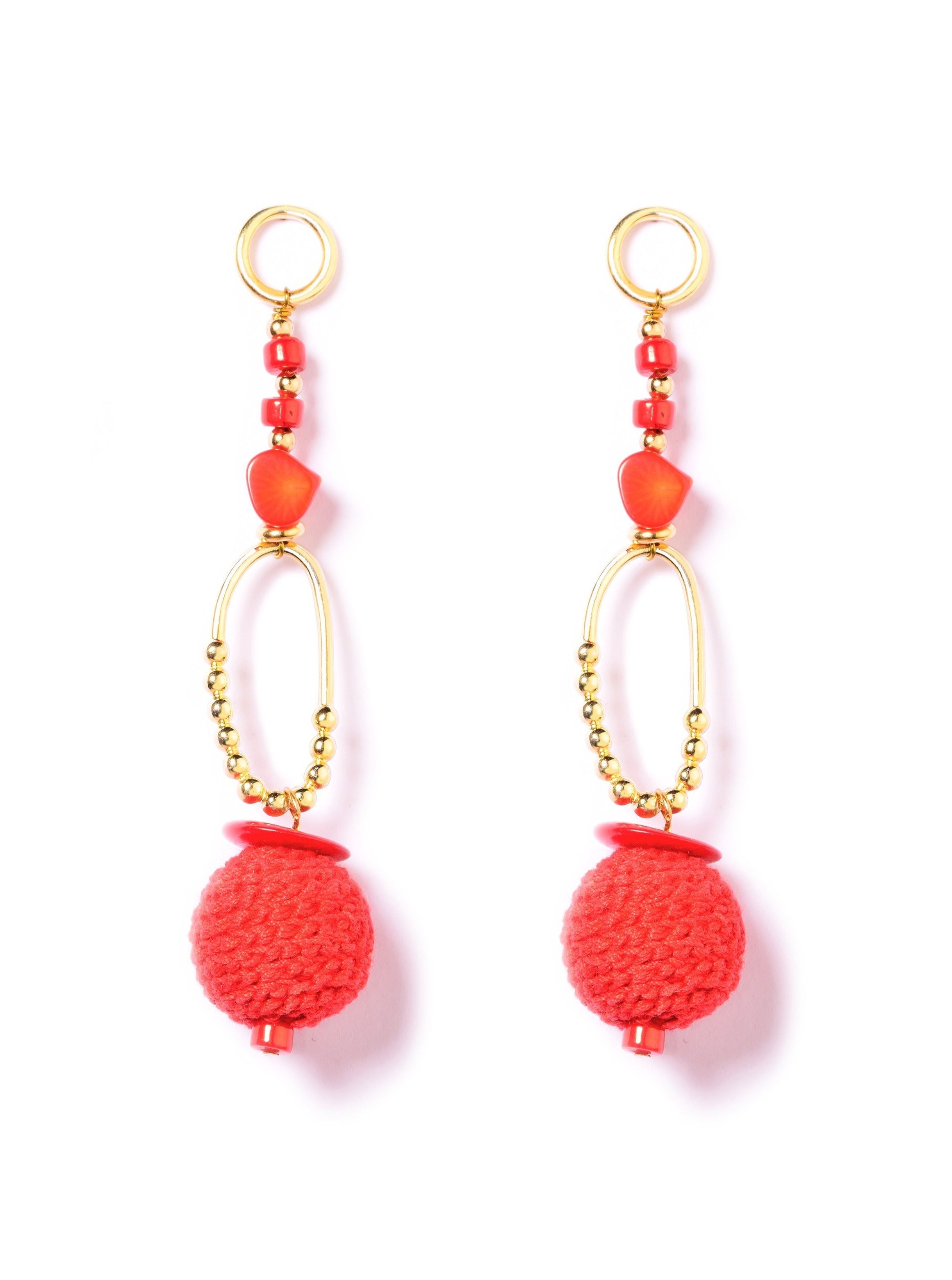 Raspberry Delight Dangle Earrings