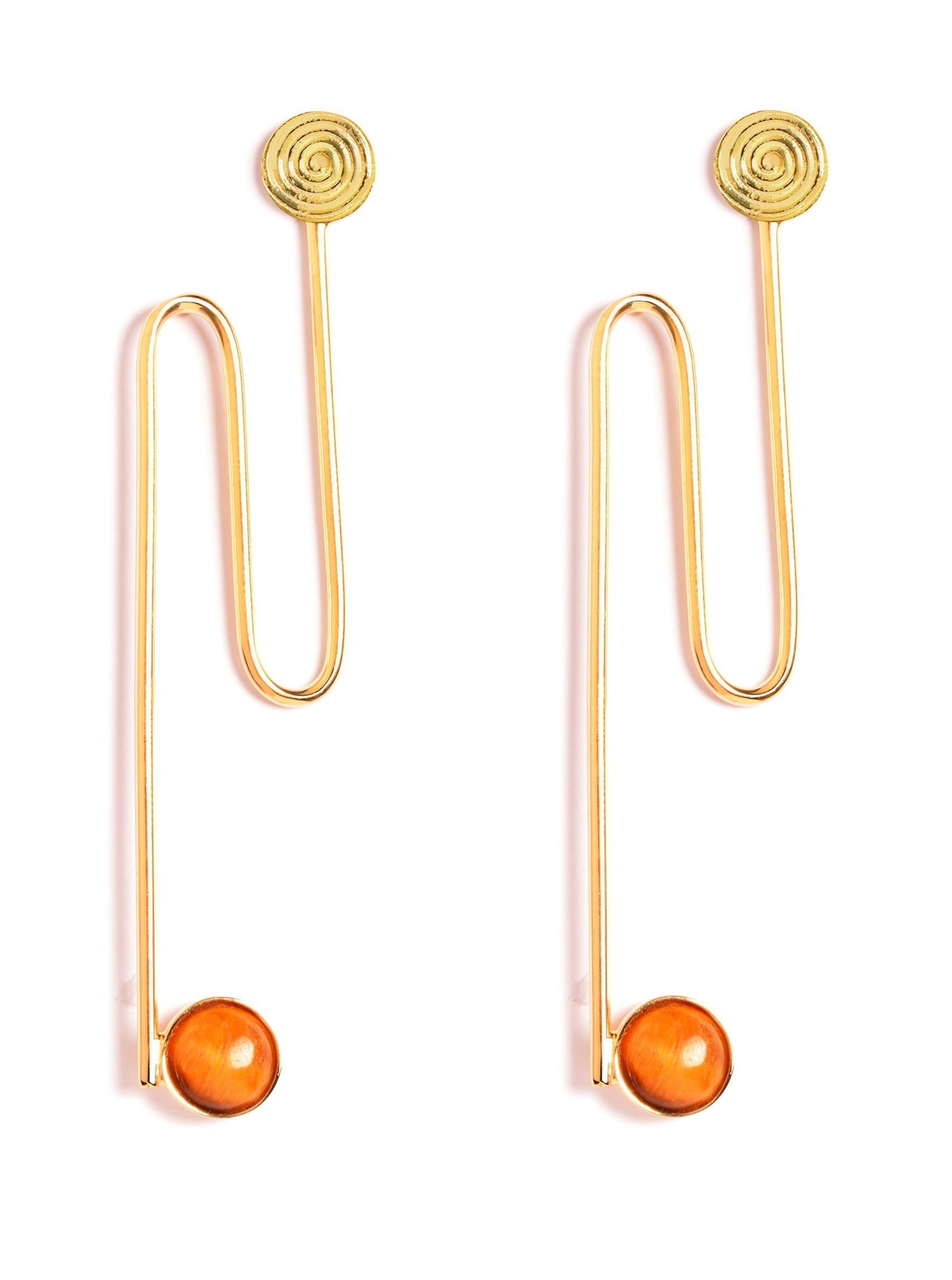 Spiraling Stud Earrings