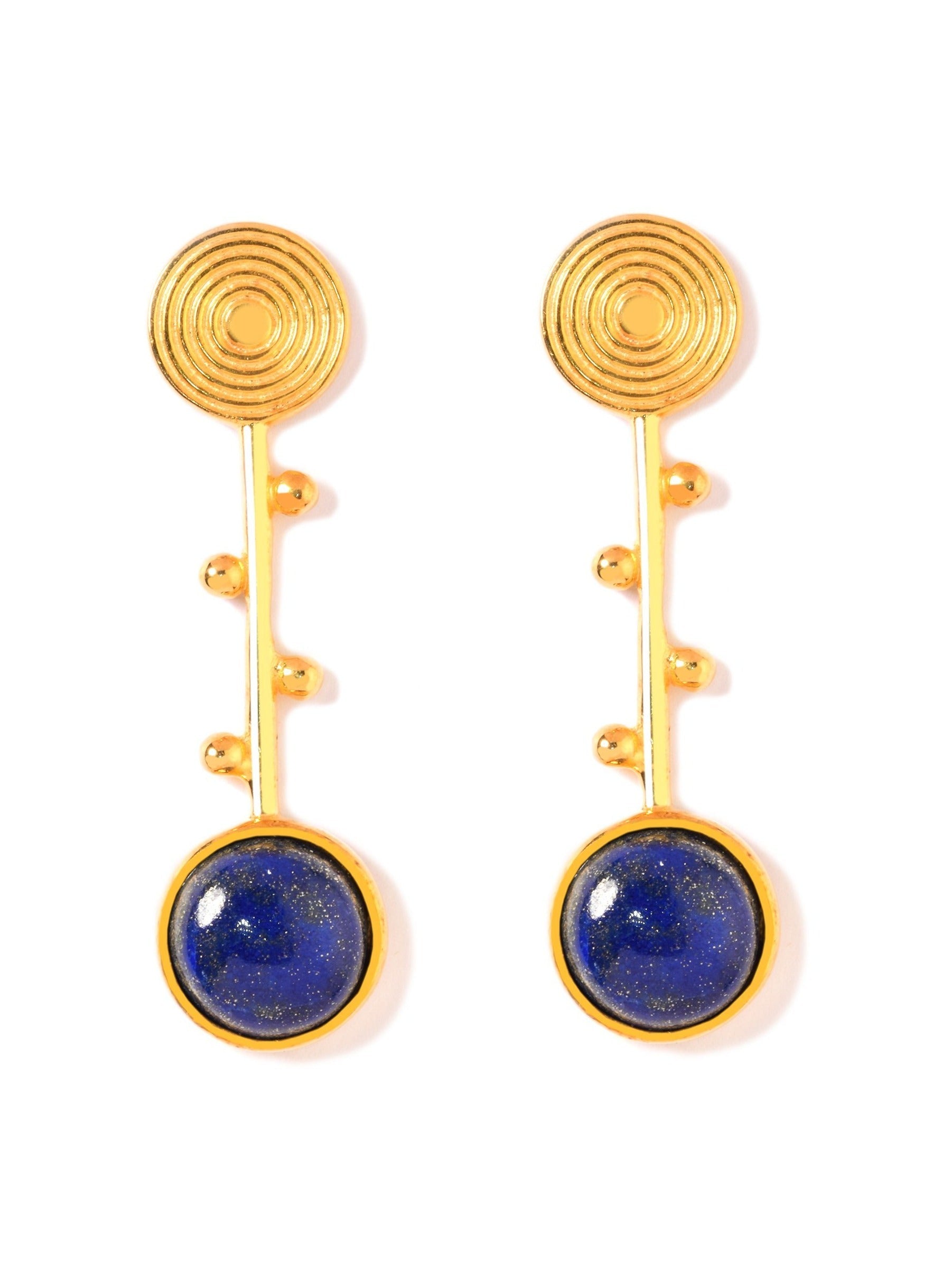 Golden Tree Dangle Earrings