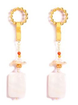 Pearl Power Dangle Earrings