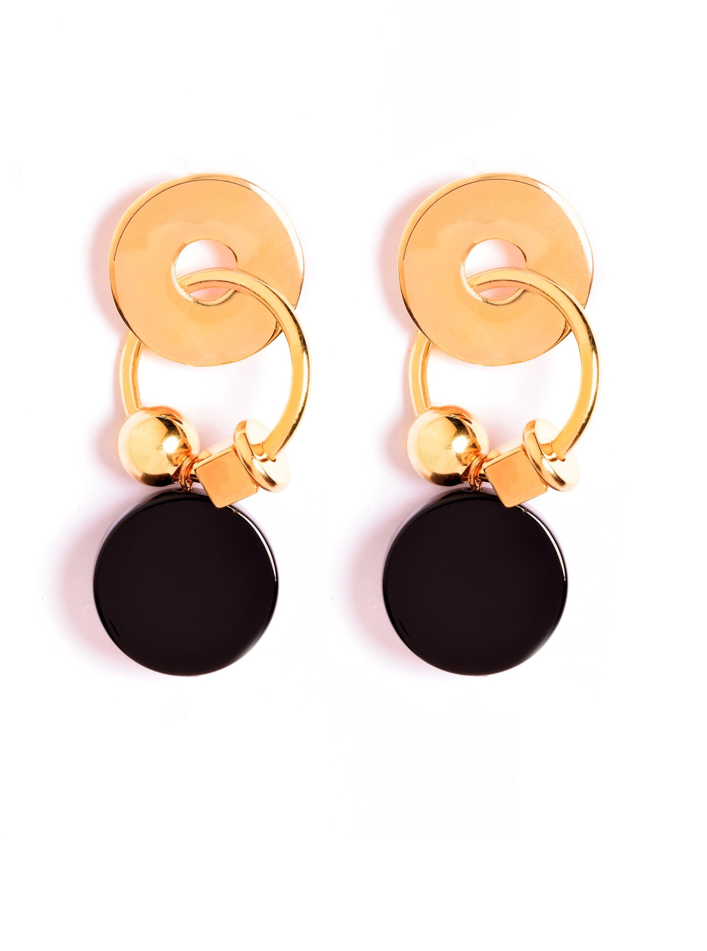 Black Power Dangle Earrings
