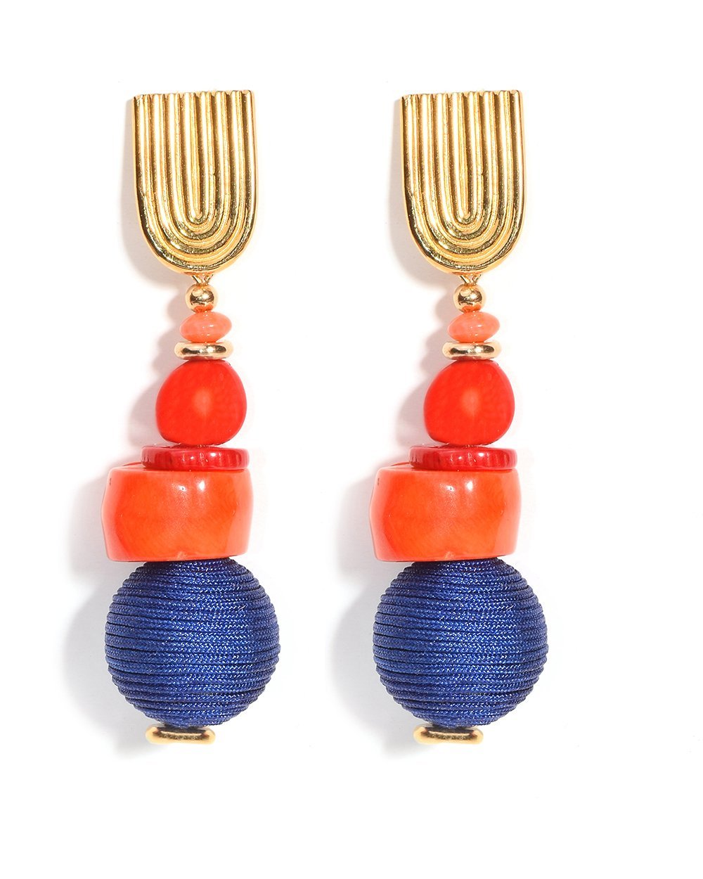 Red Raindrop Dangle Earrings