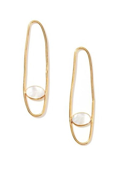 Gemstone Drop Earrings