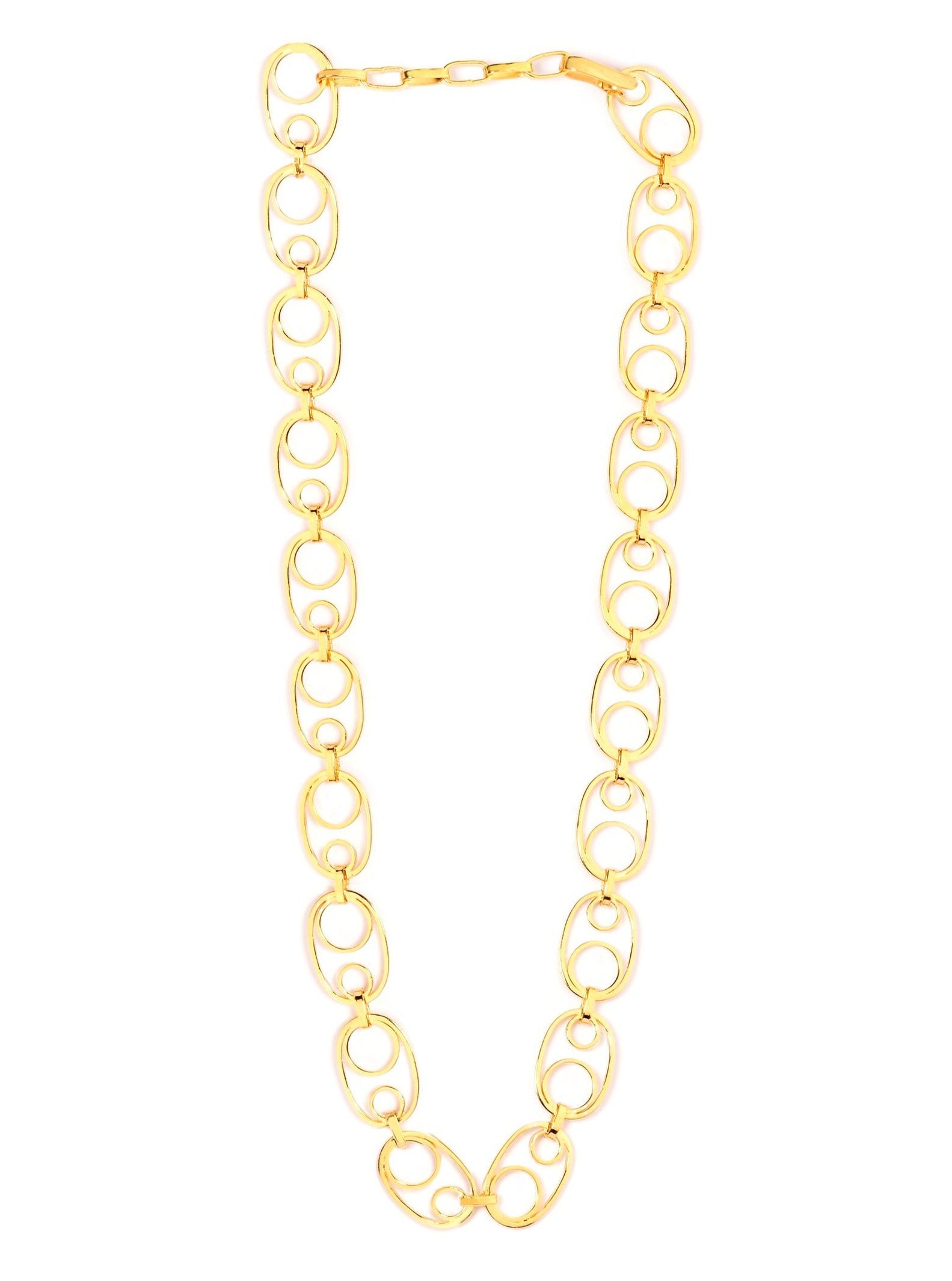 Golden Hoop Serenity Necklace