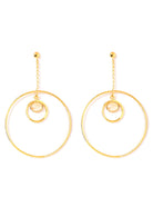 Golden O! Dangle Earrings