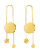 Golden Eclipse Dangle Earrings