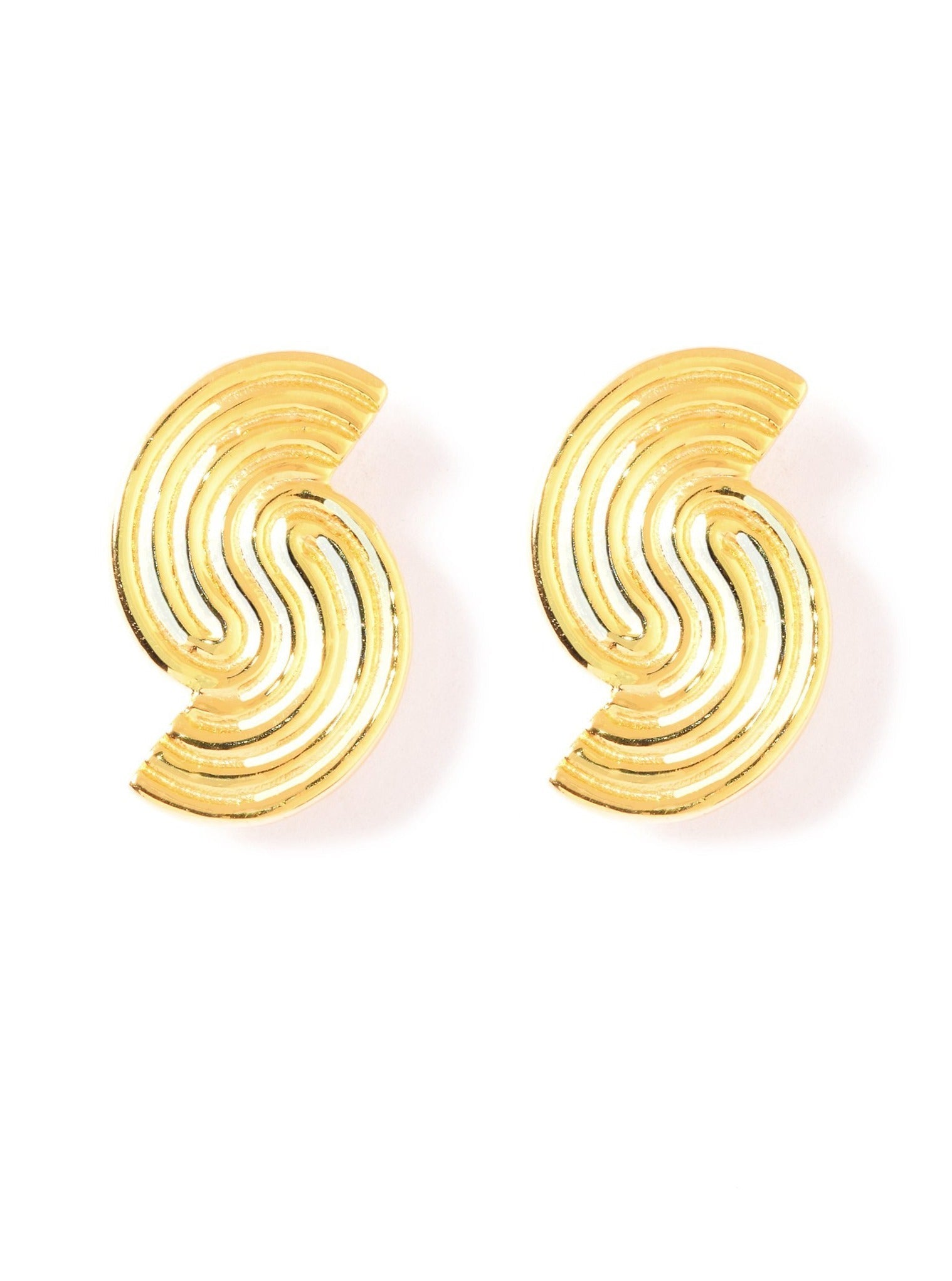 Suave Spiral Stud Earrings