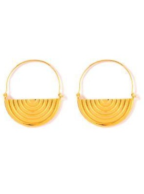 Golden Sunshine Hoop Earrings