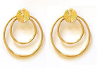 Double dazzling golden Earrings